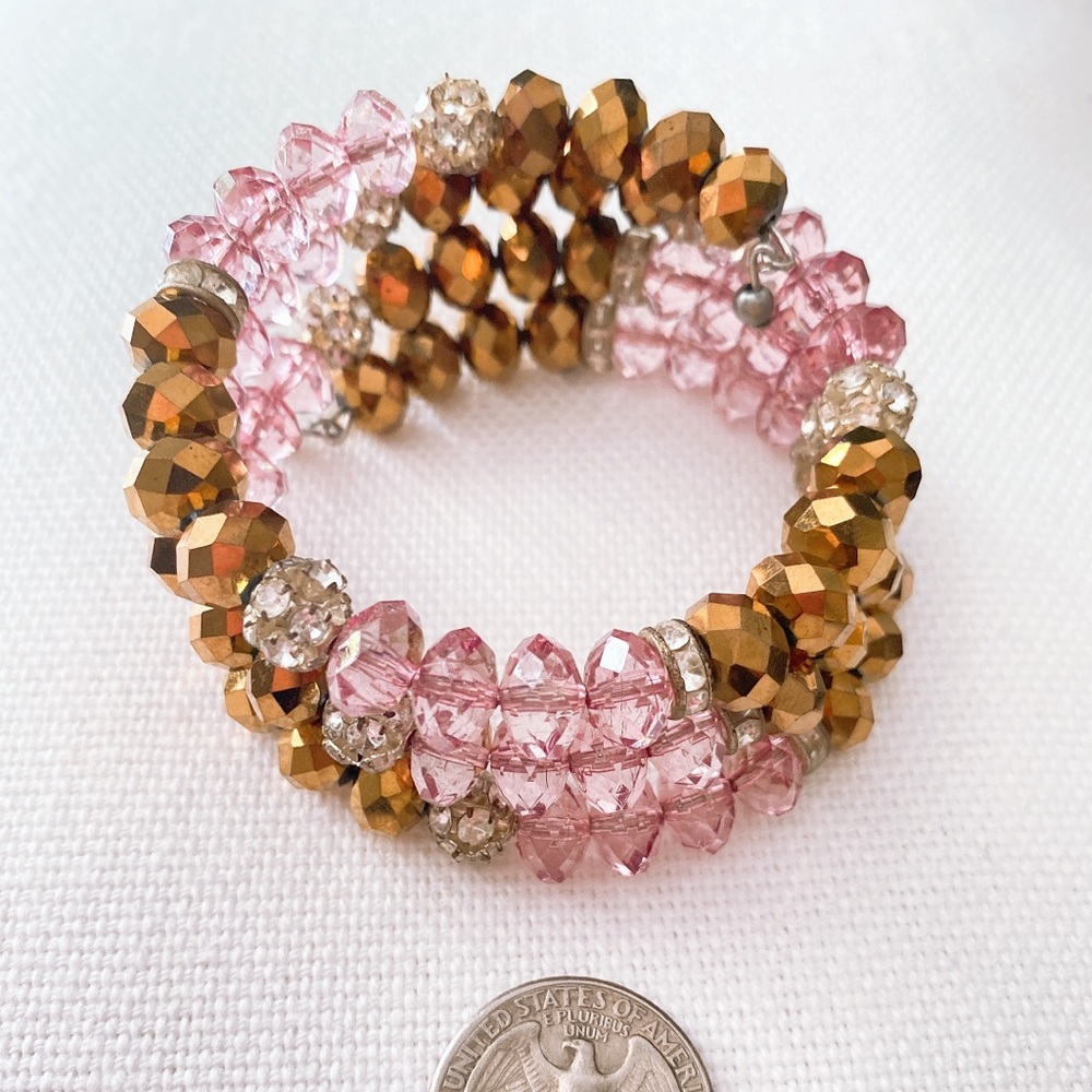 Pretty wrap around crystals bracelet